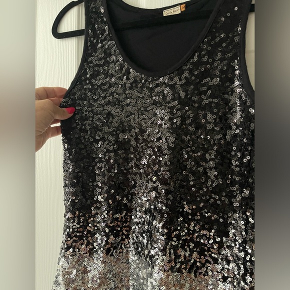 Carrie Allen Color block Sequin Tank Top in Medium - Picture 3 of 7